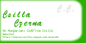 csilla czerna business card